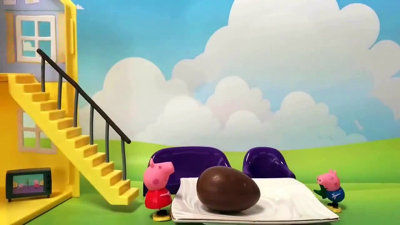 Свинка пеппа  Мультфильм из игрушек   Kinder Surprise  Peppa