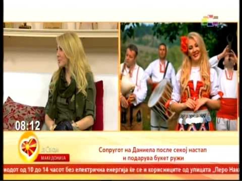 Daniela Temelkovska - Gostinka vo utrinskata programa na TV Sitel