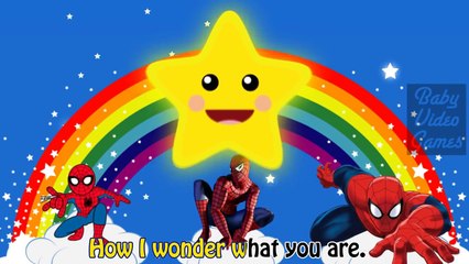 Spiderman Kids Songs Nursery Rhymes cartoon Twinkle Twinkle Little Star for Children (720p)