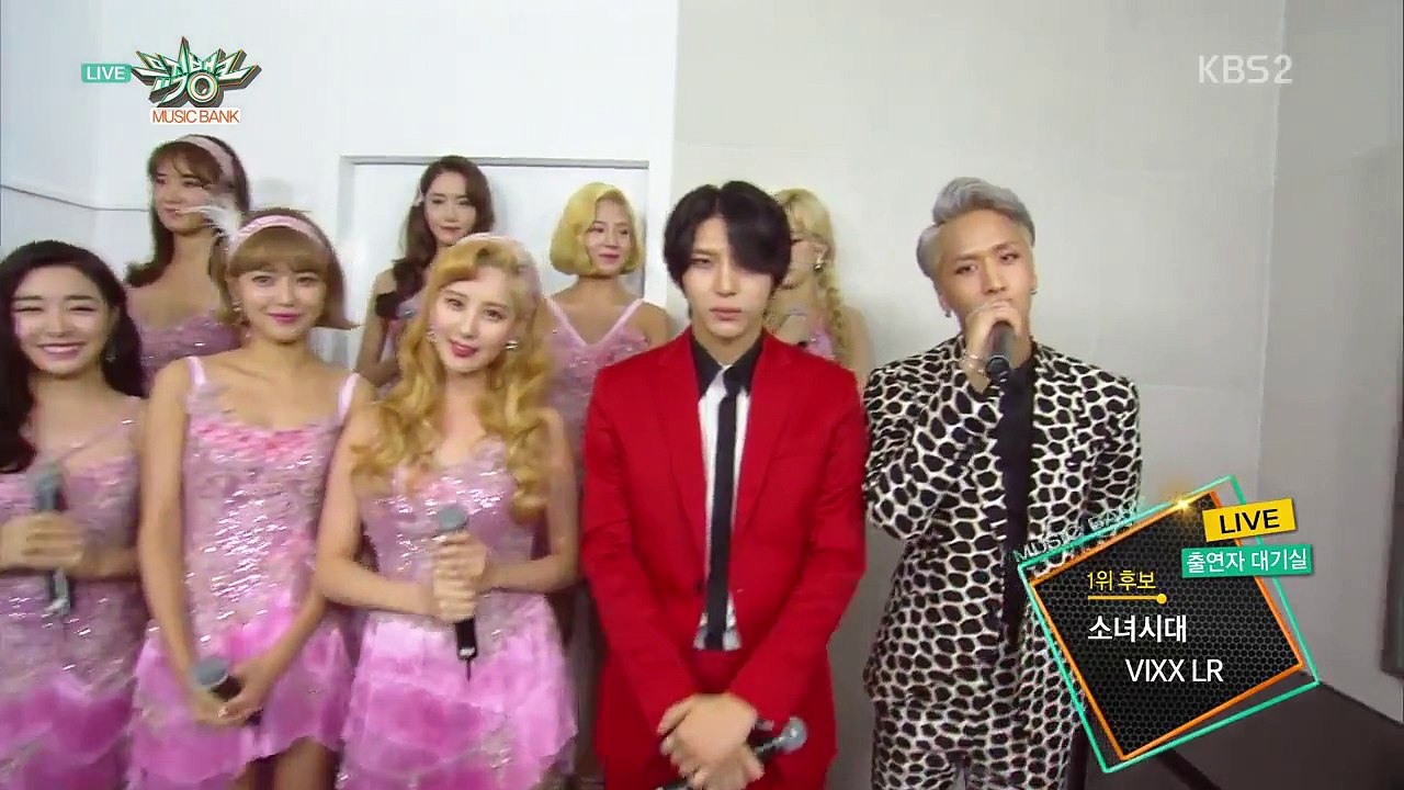 [HD] 150828 Girls' Generation SNSD 少女時代 Lion Heart Interview Music Bank Stage