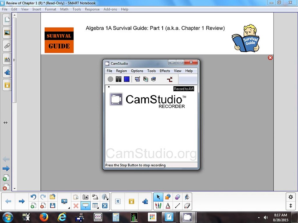 Chapter 1 Review - 8-28-15