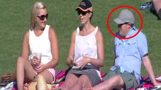 Boy Taken Unbelievable Catch with Girlfriend In Crowd