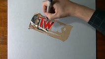 Drawing Time Lapse- Twix Bar - Hyperrealistic Art