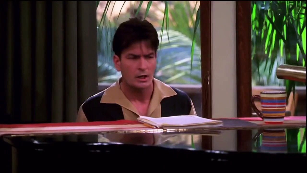 Two and a half men - We don't use the "M" word around here