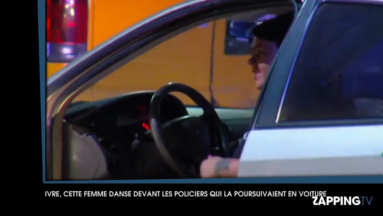 Totalement ivre, cette femme danse devant les policiers qui la poursuivaient en voiture