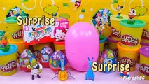 Hello Kitty Play doh Disney Donald Duck Kinder surprise eggs