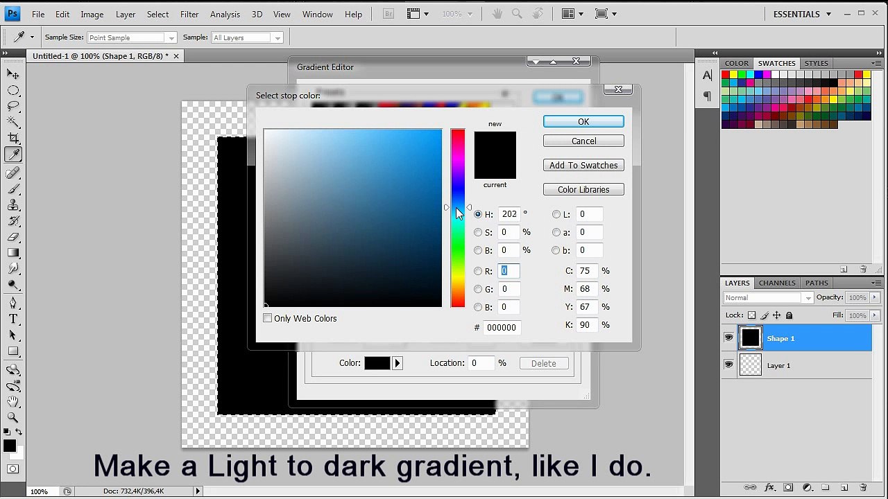 Photoshop Tutorial - Make your own Adobe CS4 Logo!!