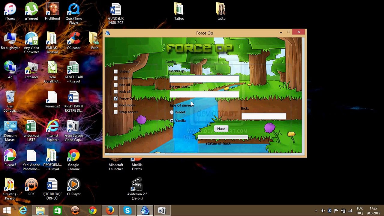 minecraft op hilesi %100 calisiyo