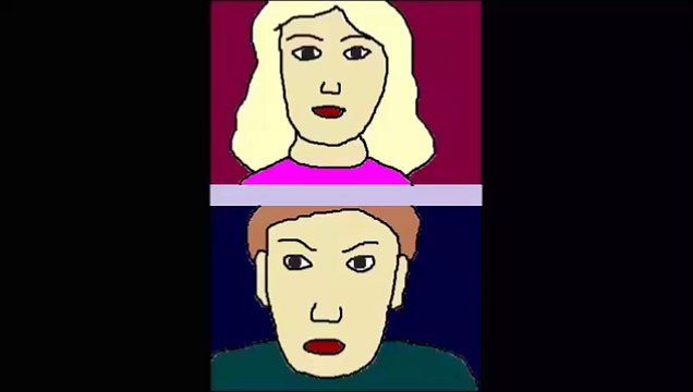 Экспериментальный мультфильм Видеочат - Девушка говорит в видеочате про мужика