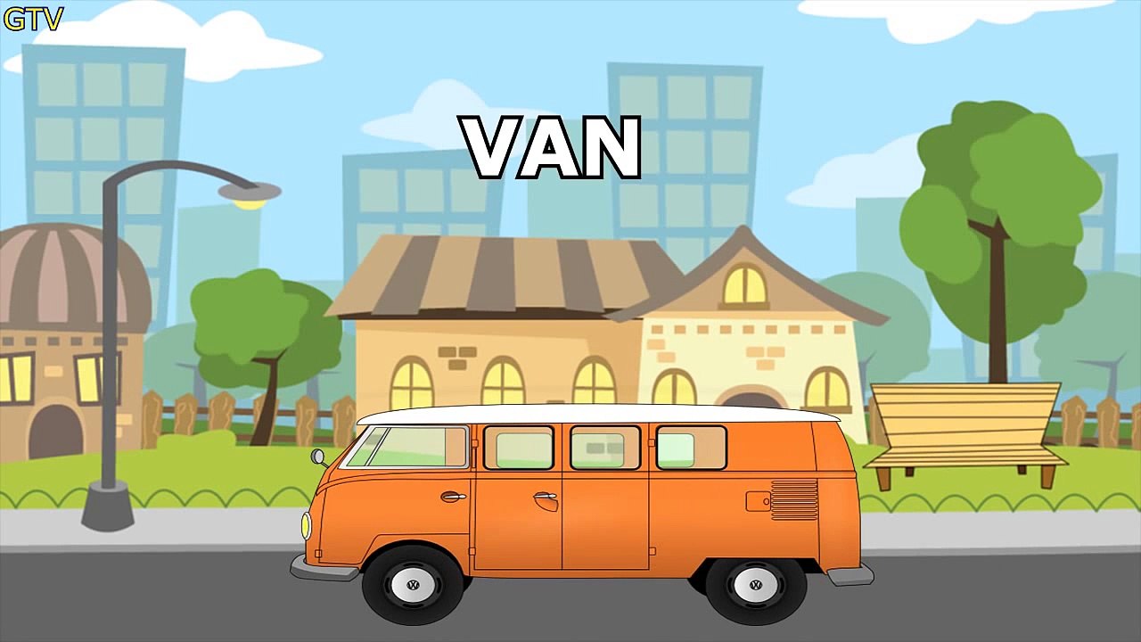 Learning Street Vehicles - Street Cars and Trucks - Children’s Educational Flash Card Vide