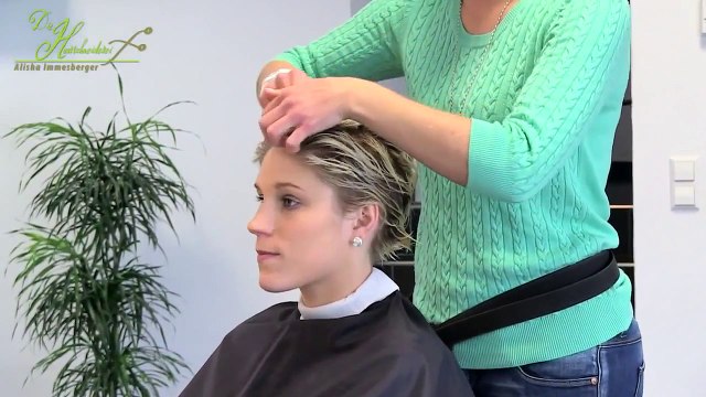 short pixie haircut makeover undercut sidecut extreme haircut short by ALİSHA HEİDE