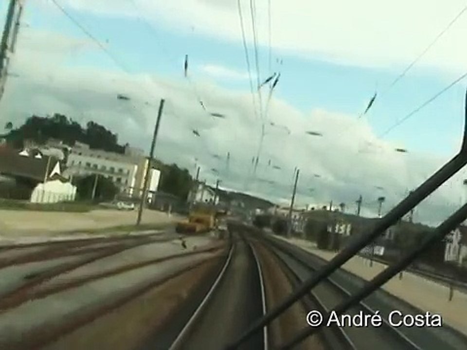 Cab Ride CP Alfa Pendular 4000 na Linha Norte em 2003