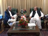 CM Sindh Syed Qaim Ali Shah meets to NA Opposition Leader Khursheed Shah