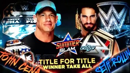 WWE Summerslam 2015 John Cena_Vs seth Rollins Match Highlights