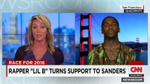Rapper Lil B: Sanders 'really touched my heart'
