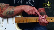 Blues rock guitar lesson Learn licks rhythms scales from Testify Stevie Ray Vaughan SRV