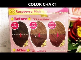 BEAUTYLABO hair color tutorial # Raspberry Pink