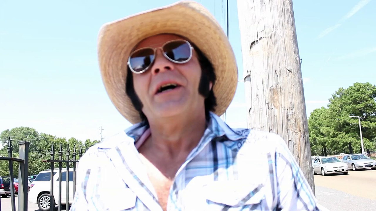 Andy Svrcek cuts an ad for Elvis Week 2015