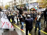 Student protests in Bulgaria against the budget cuts (autumn 2010)