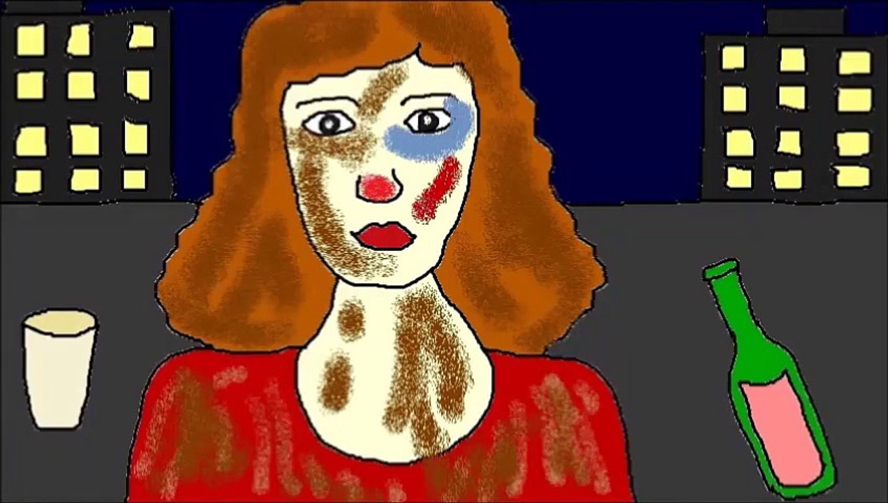 Экспериментальный мультфильм Пьяная девушка ( Прикол караоке )