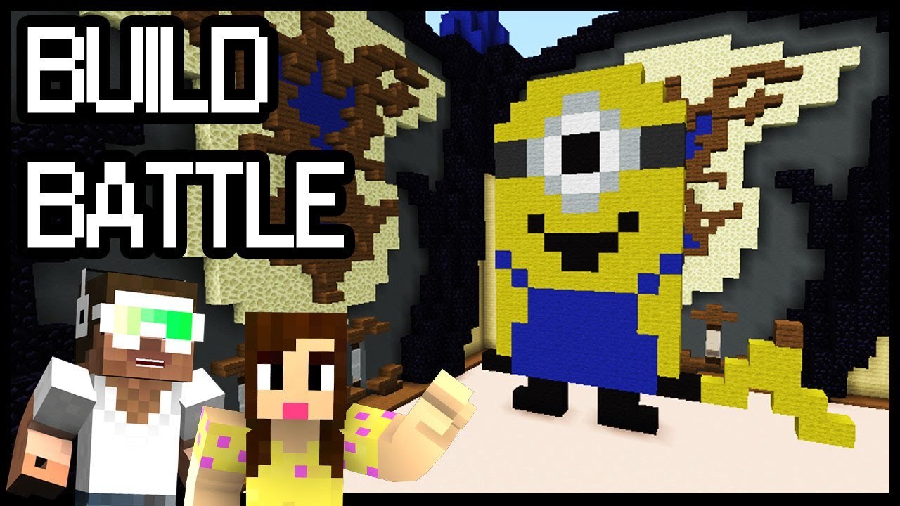 STUART THE MINION! - BUILD BATTLE w/Biggs87x - Minecraft Mini-Game -