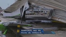 Vendaval causa estragos no Paraná