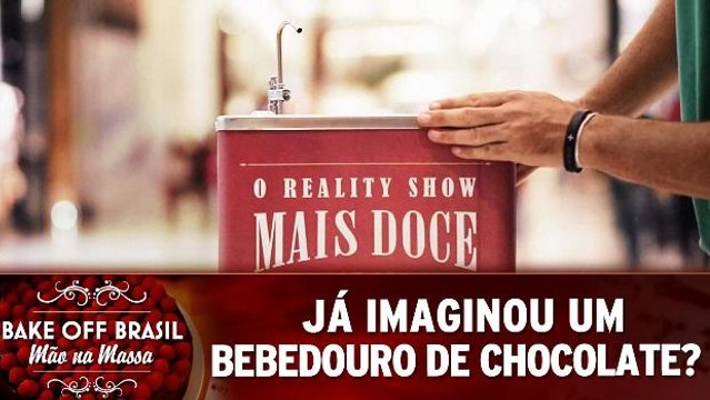 Já imaginou um bebedouro com chocolate ao invés de água?