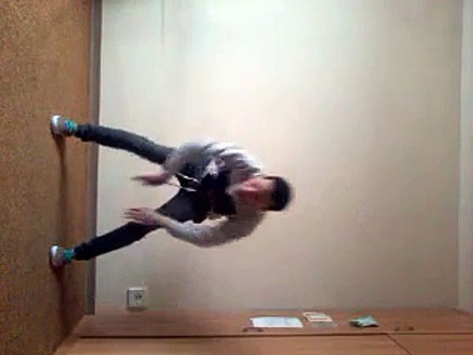 Break dancing kid. Chain hang low song