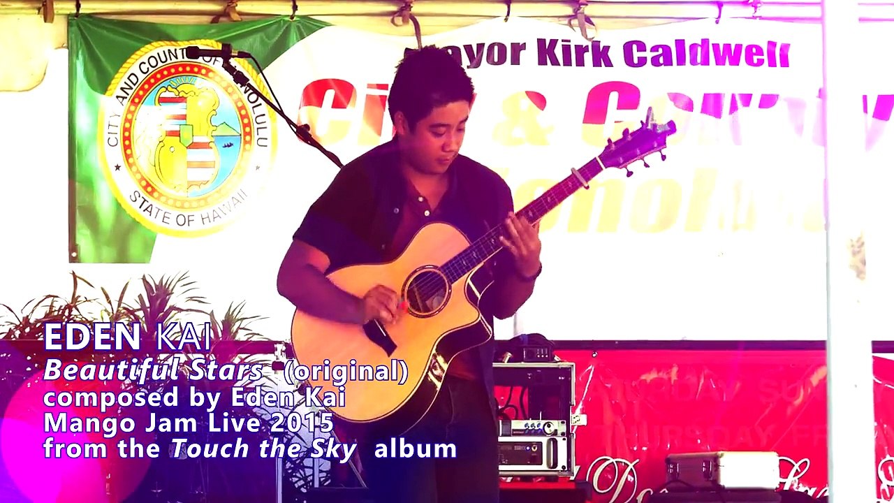 Acoustic Guitar Solo Instrumental Song Performance - EDEN KAI "Beautiful Stars" World Best 2015