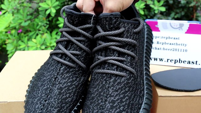 Adidas Yeezy Boost 350 Pirate Black details review from Repbeast.ru