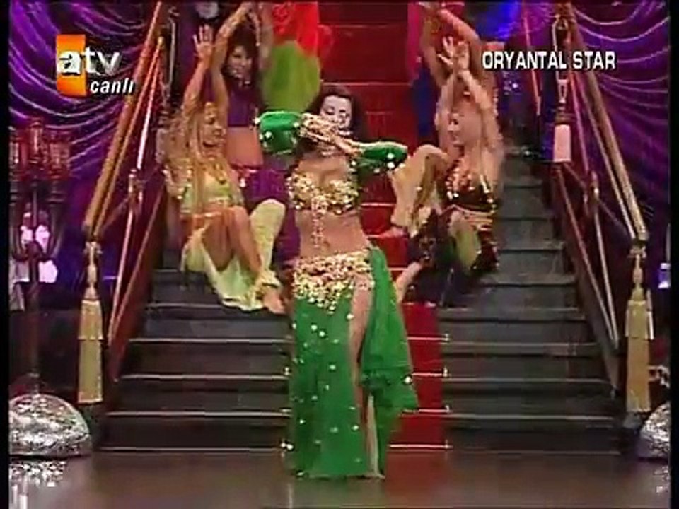 Tanyeli ,Turkish belly dancer on Turkish TV