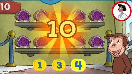 Curious George - Museum of Tens game for children - cartoons English
