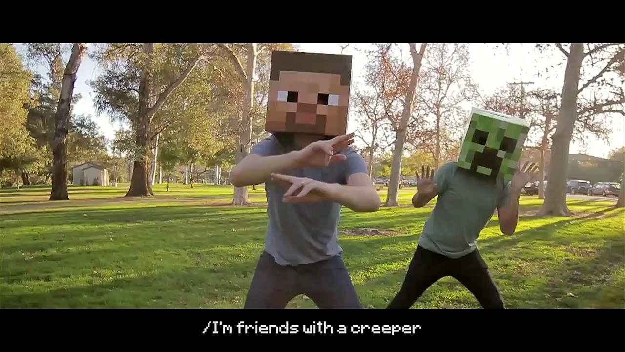 Eminem "The Monster" MINECRAFT PARODY - Friends With A Creeper