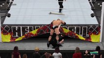 WWE 2K15 The Rock vs Dean Ambrose Extreme Rules Universe Mode