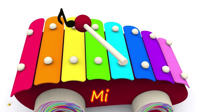 Cartoons for babies. Baby toys. Learn and sing musical notes in English!