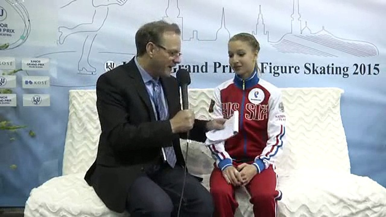 JGP Riga Cup 2015 - Interview with Maria Sotskova