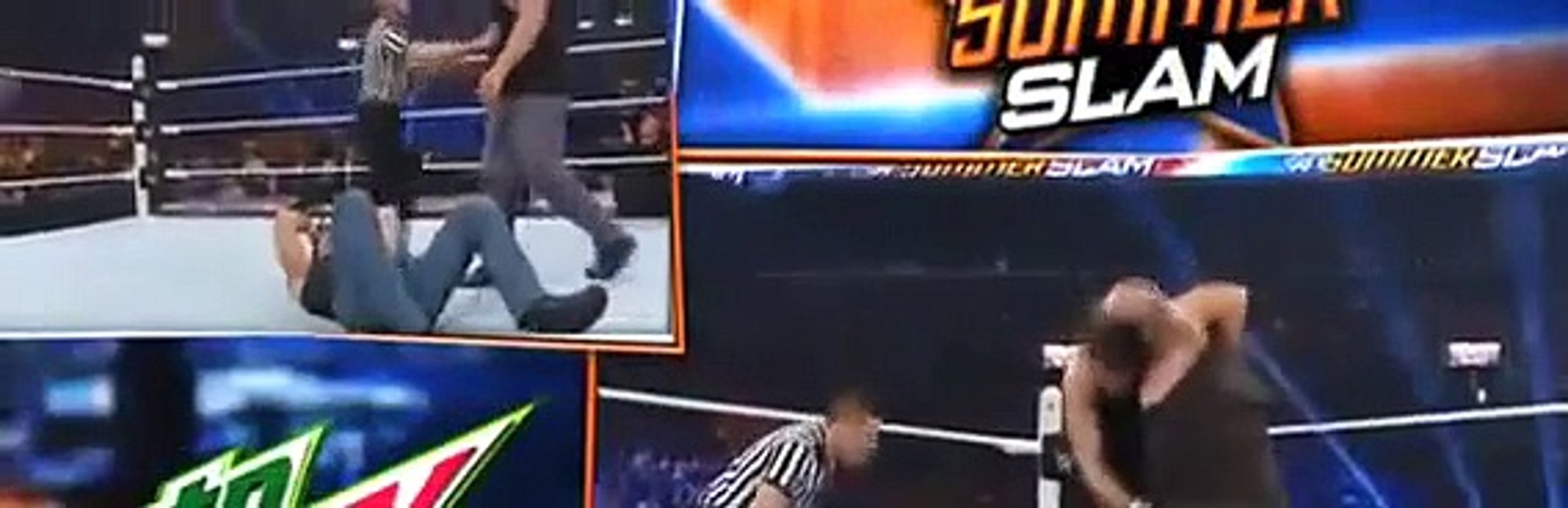 WWE Network: Roman Reigns & Dean Ambrose vs. Bray Wyatt & Luke Harper: SummerSlam 2015