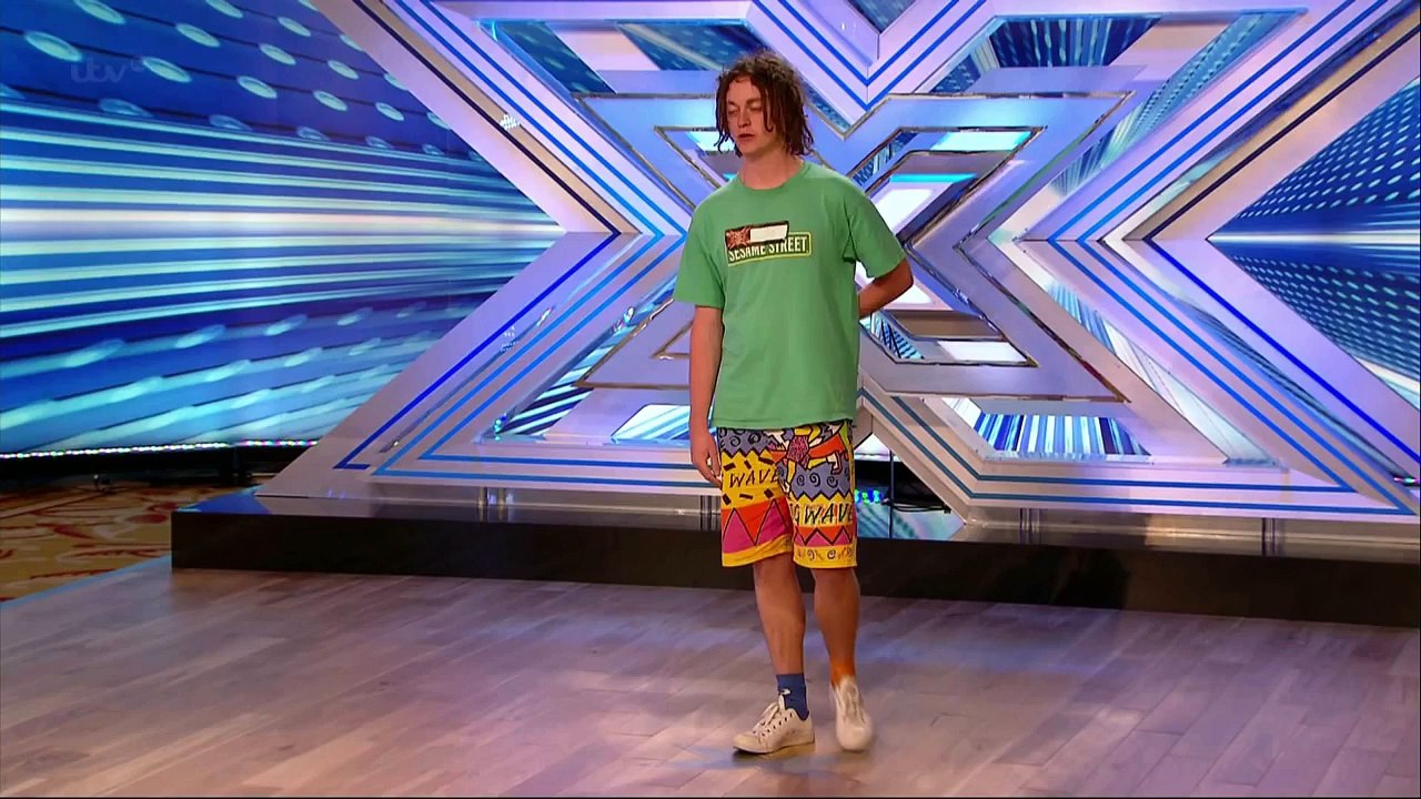 Sharon Osbourne can't stop laughing on the X Factor