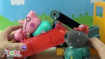 Peppa Pig Grua del Abuelo Dog Grandpa Dog Tow Truck - Juguetes de Peppa Pig