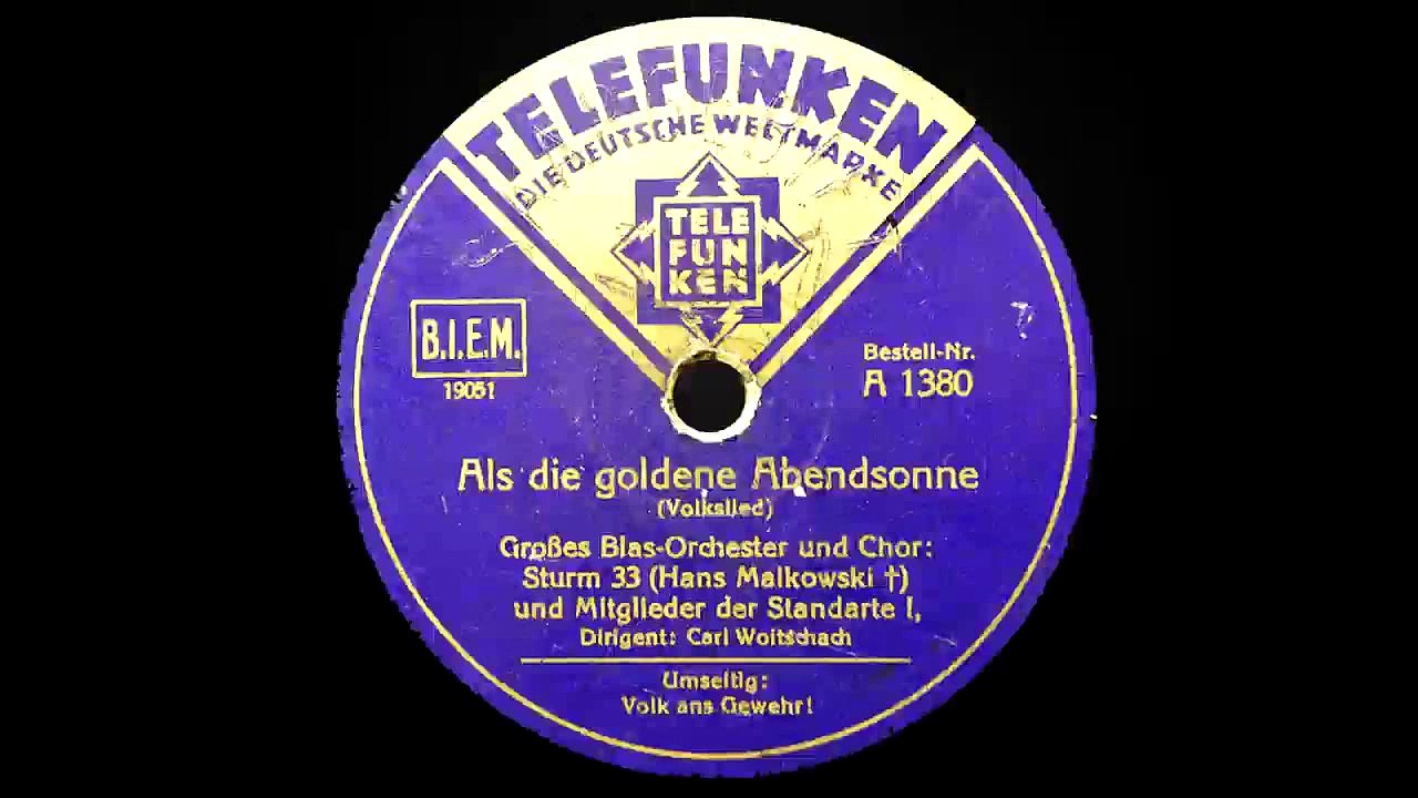 Als die goldne Abendsonne WITH ENGLISH TRANSLATION Original WWII recording1