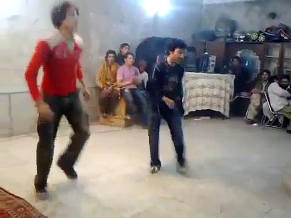 Classical dance by boys on party