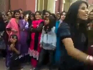 College girl dancing in lahore on their farewell