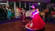 Cute girls dancing on wedding