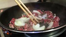 Japanese food [Curry] arrange recipes/揚げ茄子カレー温泉卵乗せ