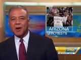 Anti-illegal-Immigration protest Rally in Arizona