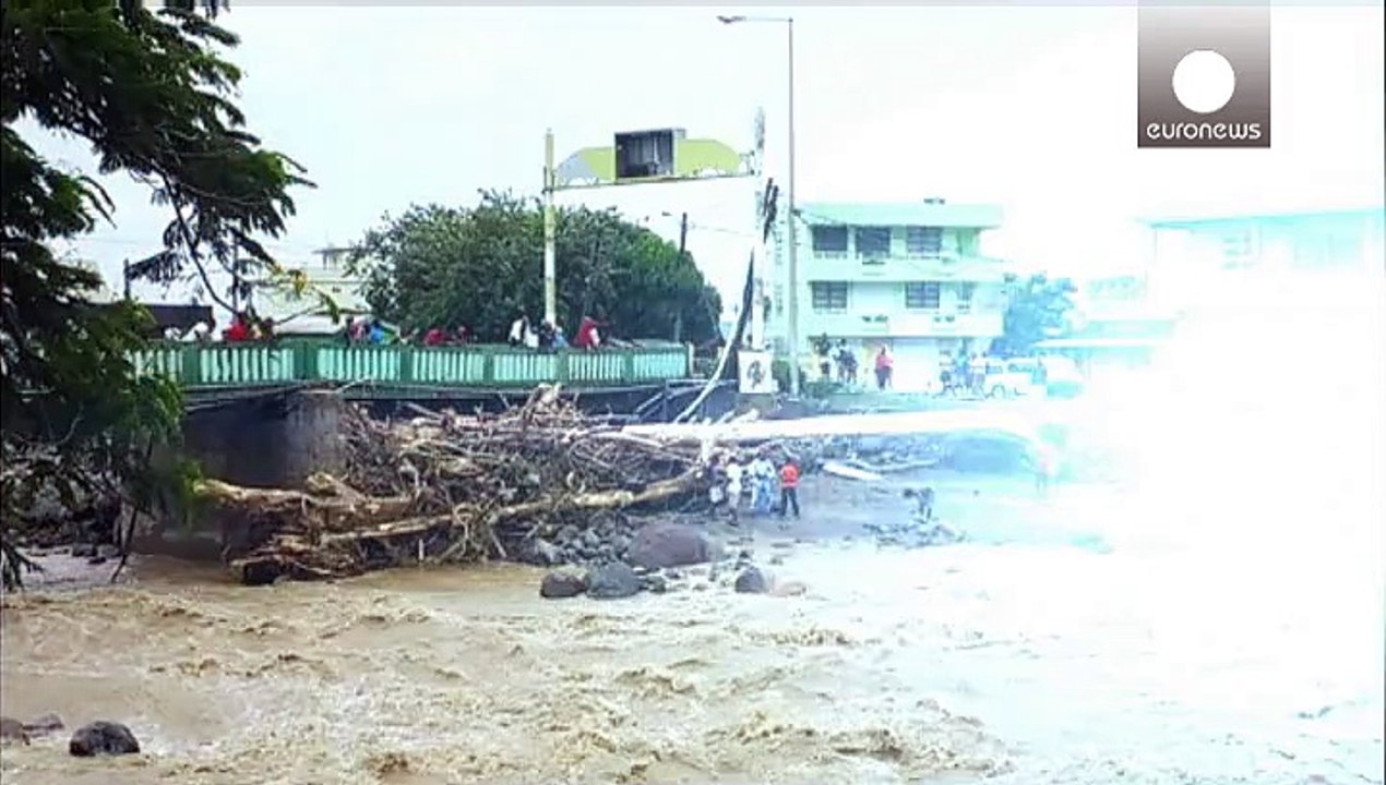 Tropensturm 'Erika' auf seinem Weg durch die Karibik