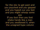 Eminem - The Sauce (Benzino Diss)(With Lyrics On Screen)