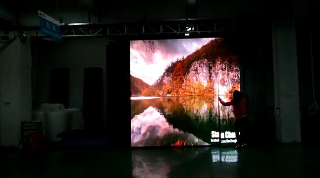 P6 Galaxias-6 flexible led screen 3x3M soft led curtain