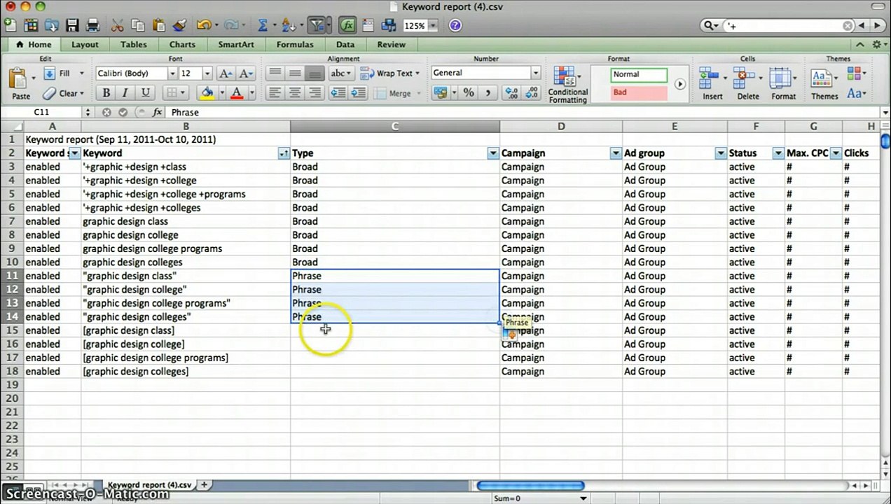 How To Prep Excel Worksheets For AdWords Editor