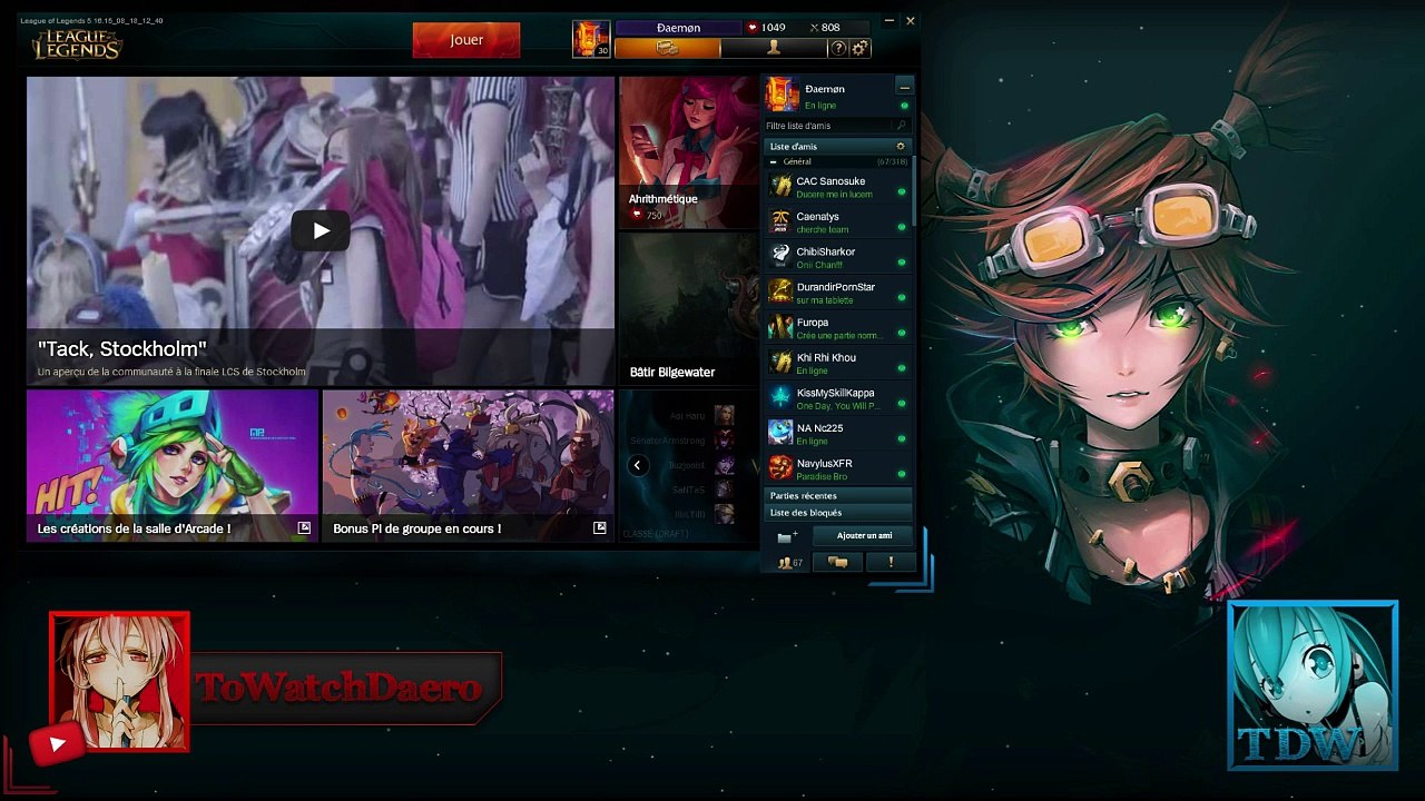 Stream on ! ToWatchDaero ! (REPLAY) (2015-08-29 18:16:02 - 2015-08-29 20:05:33)